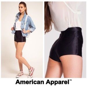 💿 DISCO SHORTS 💿 by American Apparel • Black / Medium • Brand New •